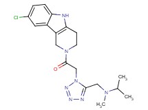 ({1-[2-(8-chloro-1,3,4,5-tetrahydro-2H-pyrido[4,3-b]indol-2-yl)-2-oxoethyl]-1H-tetrazol-5-yl}methyl)isopropyl(methyl)amine