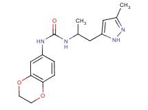 N-(2,3-dihydro-1,4-benzodioxin-6-yl)-N'-[1-methyl-2-(3-methyl-1H-pyrazol-5-yl)ethyl]urea
