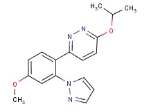 3-isopropoxy-6-[4-methoxy-2-(1H-pyrazol-1-yl)phenyl]pyridazine