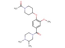4-{4-[(1-acetyl-4-piperidinyl)oxy]-3-methoxybenzoyl}-1,2-dimethylpiperazine