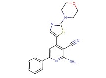 2-amino-4-(2-morpholin-4-yl-1,3-thiazol-5-yl)-6-phenylnicotinonitrile
