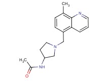 N-{1-[(8-methylquinolin-5-yl)methyl]pyrrolidin-3-yl}acetamide