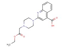 2-[4-(2-ethoxy-2-oxoethyl)piperazin-1-yl]quinoline-4-carboxylic acid