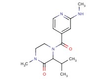 3-isopropyl-1-methyl-4-[2-(methylamino)isonicotinoyl]piperazin-2-one