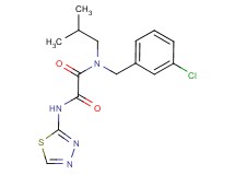 N-(3-chlorobenzyl)-N-isobutyl-N'-1,3,4-thiadiazol-2-ylethanediamide