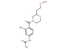 N-(4-{[2-(2-methoxyethyl)morpholin-4-yl]carbonyl}-3-methylphenyl)acetamide