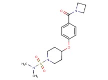 4-[4-(azetidin-1-ylcarbonyl)phenoxy]-N,N-dimethylpiperidine-1-sulfonamide