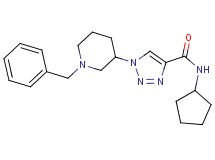 1-(1-benzyl-3-piperidinyl)-N-cyclopentyl-1H-1,2,3-triazole-4-carboxamide