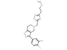 3-(3,4-difluorophenyl)-5-{[3-(2-methoxyethyl)-1,2,4-oxadiazol-5-yl]methyl}-4,5,6,7-tetrahydroisoxazolo[4,5-c]pyridine