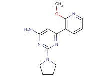 6-(2-methoxypyridin-3-yl)-2-pyrrolidin-1-ylpyrimidin-4-amine