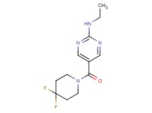 5-[(4,4-difluoro-1-piperidinyl)carbonyl]-N-ethyl-2-pyrimidinamine