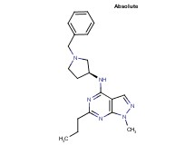 N-[(3S)-1-benzyl-3-pyrrolidinyl]-1-methyl-6-propyl-1H-pyrazolo[3,4-d]pyrimidin-4-amine
