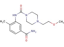 N-[5-(aminocarbonyl)-2-methylphenyl]-4-(2-methoxyethyl)piperazine-1-carboxamide