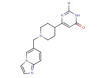 6-[1-(imidazo[1,2-a]pyridin-6-ylmethyl)piperidin-4-yl]pyrimidin-4(3H)-one