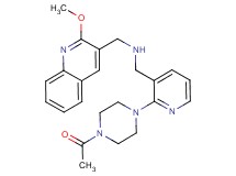 1-[2-(4-acetyl-1-piperazinyl)-3-pyridinyl]-N-[(2-methoxy-3-quinolinyl)methyl]methanamine