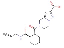 5-({(1S*,2R*)-2-[(allylamino)carbonyl]cyclohexyl}carbonyl)-4,5,6,7-tetrahydropyrazolo[1,5-a]pyrazine-2-carboxylic acid