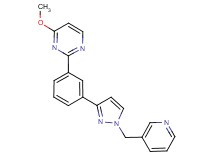 4-methoxy-2-{3-[1-(3-pyridinylmethyl)-1H-pyrazol-3-yl]phenyl}pyrimidine