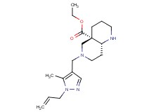 ethyl (4aS*,8aR*)-6-[(1-allyl-5-methyl-1H-pyrazol-4-yl)methyl]octahydro-1,6-naphthyridine-4a(2H)-carboxylate