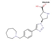 (4S)-4-{4-[4-(1-azepanylmethyl)phenyl]-1H-1,2,3-triazol-1-yl}-L-proline dihydrochloride