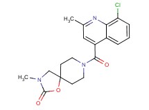 8-[(8-chloro-2-methylquinolin-4-yl)carbonyl]-3-methyl-1-oxa-3,8-diazaspiro[4.5]decan-2-one