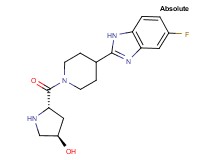 (3R,5S)-5-{[4-(5-fluoro-1H-benzimidazol-2-yl)-1-piperidinyl]carbonyl}-3-pyrrolidinol dihydrochloride