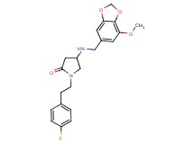 1-[2-(4-fluorophenyl)ethyl]-4-{[(7-methoxy-1,3-benzodioxol-5-yl)methyl]amino}-2-pyrrolidinone