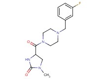 4-{[4-(3-fluorobenzyl)-1-piperazinyl]carbonyl}-1-methyl-2-imidazolidinone