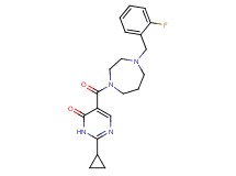2-cyclopropyl-5-{[4-(2-fluorobenzyl)-1,4-diazepan-1-yl]carbonyl}-4(3H)-pyrimidinone