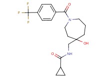 N-({4-hydroxy-1-[4-(trifluoromethyl)benzoyl]-4-azepanyl}methyl)cyclopropanecarboxamide