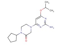 4-(2-amino-6-isopropoxypyrimidin-4-yl)-1-cyclopentylpiperazin-2-one