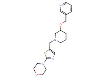 4-(5-{[3-(pyridin-3-ylmethoxy)piperidin-1-yl]methyl}-1,3-thiazol-2-yl)morpholine