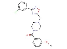 1-{[3-(3-chlorophenyl)-1,2,4-oxadiazol-5-yl]methyl}-4-(3-methoxybenzoyl)piperazine