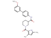 1-[(3,5-dimethyl-1H-pyrrol-2-yl)carbonyl]-N-(3'-methoxy-4-biphenylyl)-3-piperidinecarboxamide