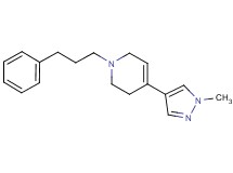 4-(1-methyl-1H-pyrazol-4-yl)-1-(3-phenylpropyl)-1,2,3,6-tetrahydropyridine