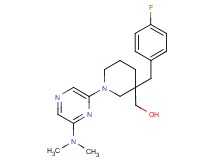 [1-[6-(dimethylamino)pyrazin-2-yl]-3-(4-fluorobenzyl)piperidin-3-yl]methanol
