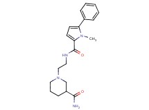 1-(2-{[(1-methyl-5-phenyl-1H-pyrrol-2-yl)carbonyl]amino}ethyl)piperidine-3-carboxamide