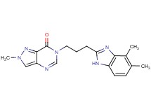 6-[3-(4,5-dimethyl-1H-benzimidazol-2-yl)propyl]-2-methyl-2,6-dihydro-7H-pyrazolo[4,3-d]pyrimidin-7-one
