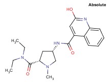 N-{(3S,5S)-5-[(diethylamino)carbonyl]-1-methyl-3-pyrrolidinyl}-2-hydroxy-4-quinolinecarboxamide
