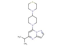 5-isopropyl-7-[4-(4-thiomorpholinyl)-1-piperidinyl]pyrazolo[1,5-a]pyrimidine