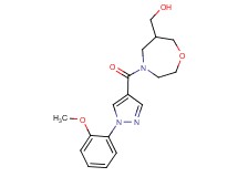 (4-{[1-(2-methoxyphenyl)-1H-pyrazol-4-yl]carbonyl}-1,4-oxazepan-6-yl)methanol