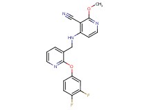 4-({[2-(3,4-difluorophenoxy)pyridin-3-yl]methyl}amino)-2-methoxynicotinonitrile