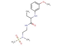 2-[(3-methoxyphenyl)amino]-N-{2-[methyl(methylsulfonyl)amino]ethyl}butanamide