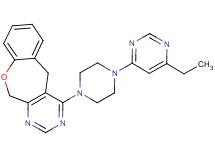 4-[4-(6-ethylpyrimidin-4-yl)piperazin-1-yl]-5,11-dihydro[1]benzoxepino[3,4-d]pyrimidine