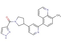 8-methyl-5-{4-[1-(1H-pyrazol-3-ylcarbonyl)pyrrolidin-3-yl]pyridin-2-yl}quinoline
