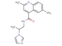N-[2-(1H-imidazol-1-yl)propyl]-2,6-dimethyl-4-quinolinecarboxamide