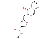N-methyl-5-[(5-oxo-1,6-naphthyridin-6(5H)-yl)methyl]-1,2,4-oxadiazole-3-carboxamide