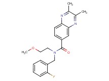 N-(2-fluorobenzyl)-N-(2-methoxyethyl)-2,3-dimethyl-6-quinoxalinecarboxamide