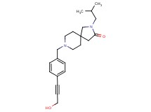 8-[4-(3-hydroxy-1-propyn-1-yl)benzyl]-2-isobutyl-2,8-diazaspiro[4.5]decan-3-one