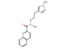 N-methyl-N-[3-(1-methyl-1H-pyrazol-4-yl)propyl]quinoline-2-carboxamide