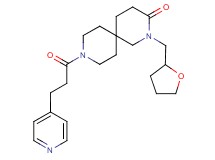 9-(3-pyridin-4-ylpropanoyl)-2-(tetrahydrofuran-2-ylmethyl)-2,9-diazaspiro[5.5]undecan-3-one